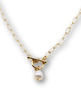 Pearl Drop Gold Filled Necklace