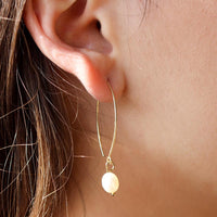 Pearl Drop Gold Filled Earrings