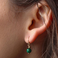 Malachite Drop Earrings