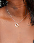 Heart Pendant Sterling Silver Necklace