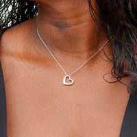 Heart Pendant Sterling Silver Necklace