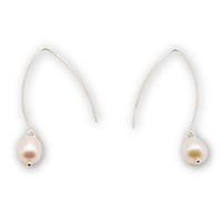 Pearl Drop Sterling Silver Earrings
