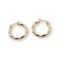 Loose Twisted Hoop Earrings
