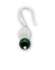 Moonstone and Malachite Earrings