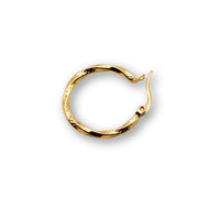 Loose Twisted Hoop Earrings