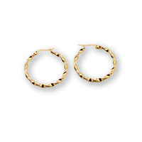 Tight Twisted Hoop Earrings