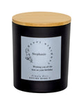 Name in Floral Circle Frame Scented Candle