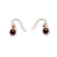Garnet Drop Earrings