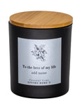 Flowers with Name and Message Scented Candle