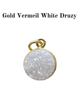 Gold Vermeil Initial and Gemstone Necklace