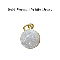 Gold Vermeil Initial and Gemstone Necklace