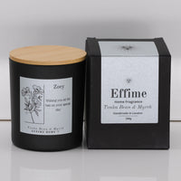 Floral Name with Message Candle