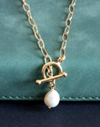 Pearl Drop Gold Filled Necklace