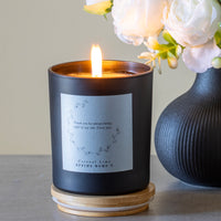 Floral Message Personalise Scented Candle
