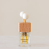 Citrus notes and warm freshly sliced ginger Luxury long lasting Lemongrass Ginger Car diffuser with natural wooden sticks in a
clear glass bottle with wooden top