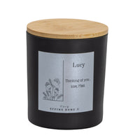 Flowers with Name and Message Candle