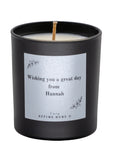Personalised Message and Name Scented Candle