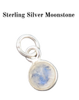 Sterling Silver Initial and Gemstone Necklace