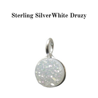 Sterling Silver Initial and Gemstone Necklace