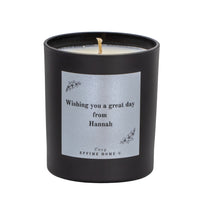 Personalised Message and Name Candle