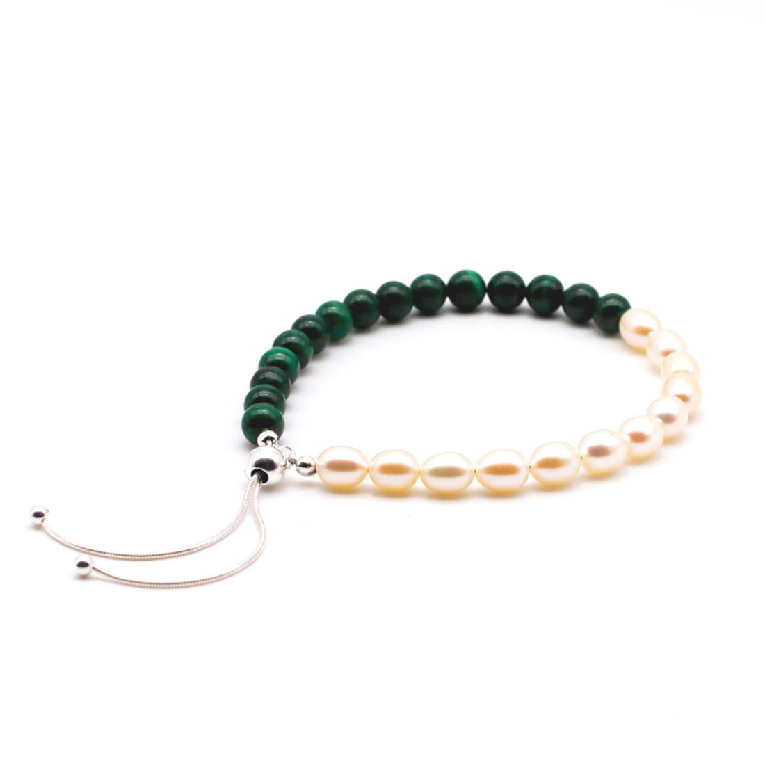 Malachite and Pearl Bracelet