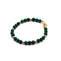 Malachite and Gold Bracelet