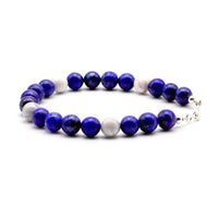 Lapis Lazuli and Howlite Bracelet