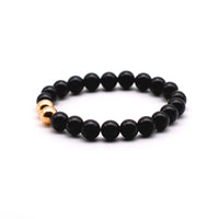 Onyx and Gold Bracelet