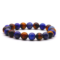 Lapis Lazuli and Tiger Eye Bracelet