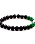 Jade Agate and Onyx Bracelet