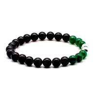 Jade Agate and Onyx Bracelet