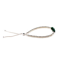 Silver and Malachite Bracelet
