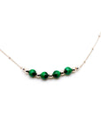 Malachite and Silver Necklace