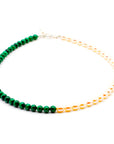 Malachite and Pearl Necklace