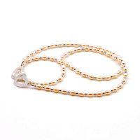 Silver Heart Pearl Necklace