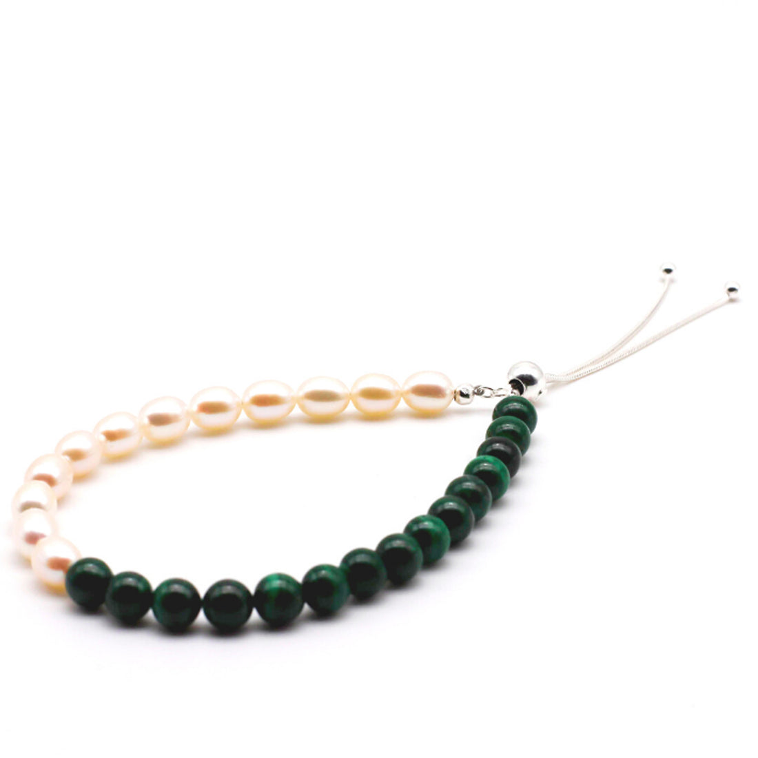 Malachite and Pearl Bracelet
