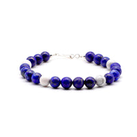 Lapis Lazuli and Howlite Bracelet