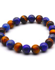 Lapis Lazuli and Tiger Eye Bracelet