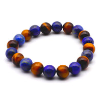 Lapis Lazuli and Tiger Eye Bracelet