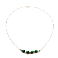 Malachite and Silver Necklace