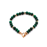Malachite and Gold Bracelet