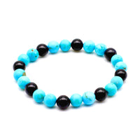Turquoise and Onyx Bracelet