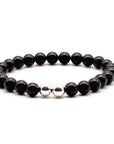 Onyx and Silver Bracelet