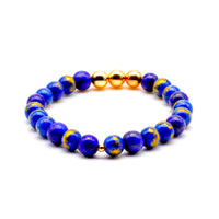Lapis Lazuli and Gold Bracelet