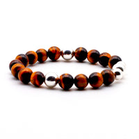 Silver and Tiger Eye Bracelet