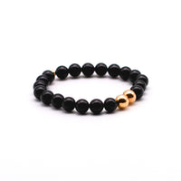 Onyx and Gold Bracelet