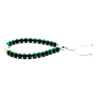 Malachite with Pearl Bracelet