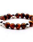 Silver and Tiger Eye Bracelet