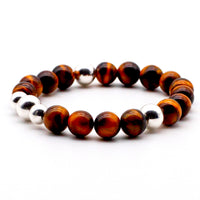 Silver and Tiger Eye Bracelet