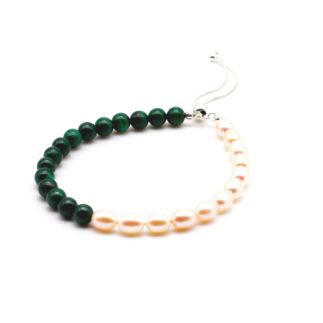 Malachite and Pearl Bracelet
